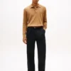 Pantalon à plis coupe décontractée Pantalon à plis coupe décontractée