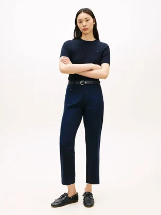 Pantalon à poches en coton stretch