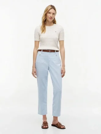 Pantalon à poches en coton stretch