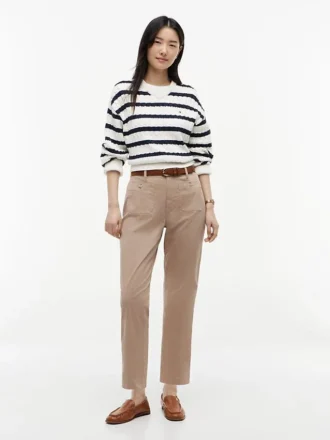 Pantalon à poches en coton stretch