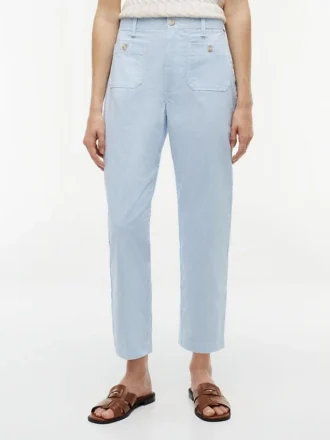 Pantalon à poches en coton stretch