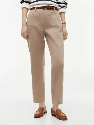 Pantalon à poches en coton stretch