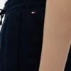Pantalon sans fermeture en lin et coton
