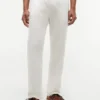 Pantalon sans fermeture à l’entrejambe en mélange coton-lin Pantalon sans fermeture à l’entrejambe en mélange coton-lin