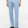 Pantalon sans fermeture à l’entrejambe en mélange coton-lin Pantalon sans fermeture à l’entrejambe en mélange coton-lin