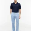 Pantalon sans fermeture à l’entrejambe en mélange coton-lin Pantalon sans fermeture à l’entrejambe en mélange coton-lin