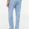 Pantalon sans fermeture à l’entrejambe en mélange coton-lin Pantalon sans fermeture à l’entrejambe en mélange coton-lin