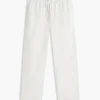Pantalon sans fermeture à l’entrejambe en mélange coton-lin Pantalon sans fermeture à l’entrejambe en mélange coton-lin