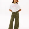 Pantalon taille haute à jambes larges pour enfant Pantalon taille haute à jambes larges pour enfant