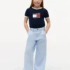 Pantalon taille haute à jambes larges pour enfant Pantalon taille haute à jambes larges pour enfant