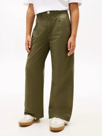 Pantalon taille haute à jambes larges pour enfant