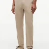 Pantalon à taille élastique en dobby Pantalon à taille élastique en dobby