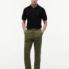 Pantalon à taille élastique en dobby Pantalon à taille élastique en dobby