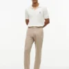Pantalon à taille élastique en dobby Pantalon à taille élastique en dobby