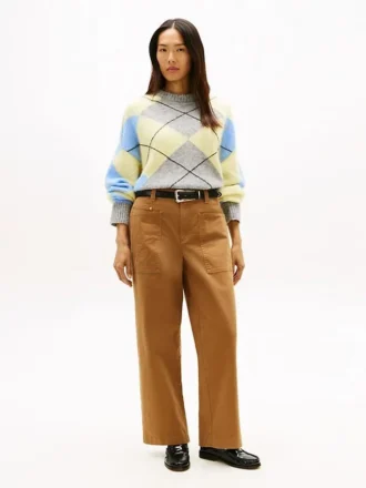 Pantalon utilitaire à jambes larges et extensible