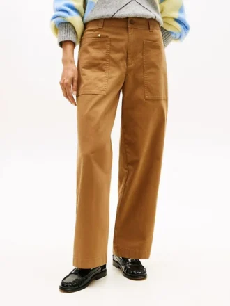 Pantalon utilitaire à jambes larges et extensible