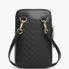 Pochette de téléphone à bandoulière avec monogramme sur toute la surface Pochette de téléphone à bandoulière avec monogramme sur toute la surface