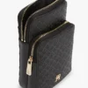 Pochette de téléphone à bandoulière avec monogramme sur toute la surface Pochette de téléphone à bandoulière avec monogramme sur toute la surface