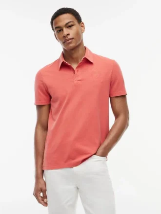 Polo Crest teint en pièce, coupe classique Polo Crest teint en pièce, coupe classique