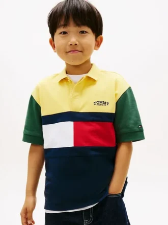 Polo de rugby color block pour enfant Polo de rugby color block pour enfant