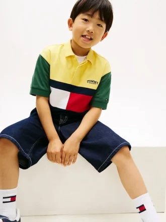 Polo de rugby color block pour enfant Polo de rugby color block pour enfant