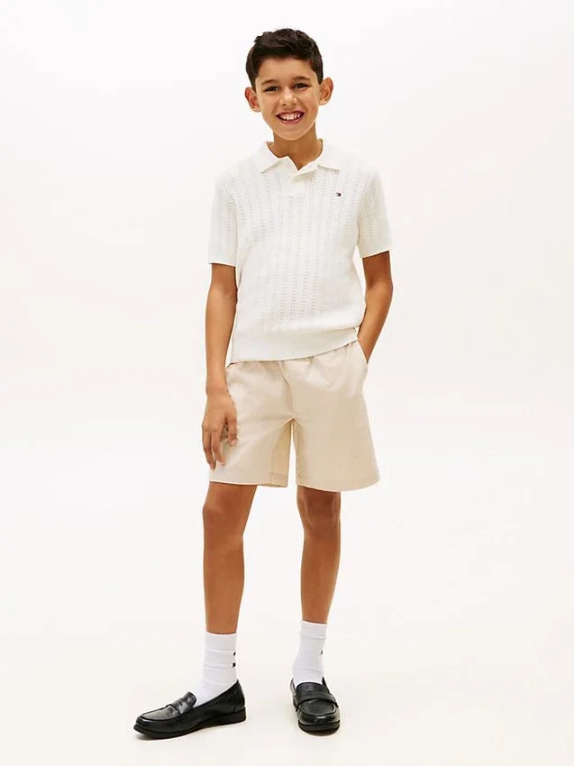 Polo en maille ajourée pour enfant Polo en maille ajourée pour enfant