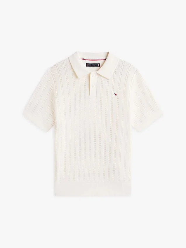 Polo en maille ajourée pour enfant Polo en maille ajourée pour enfant