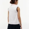 Polo sans manches à rayures extensible pour enfant Polo sans manches à rayures extensible pour enfant