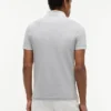 Polo slim en piqué stretch à rayures larges Polo slim en piqué stretch à rayures larges