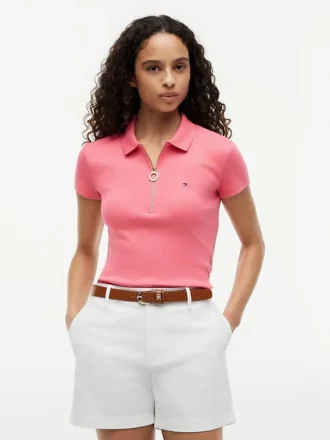 Polo slim fit à fermeture éclair Polo slim fit à fermeture éclair