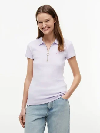 Polo slim fit à fermeture éclair Polo slim fit à fermeture éclair