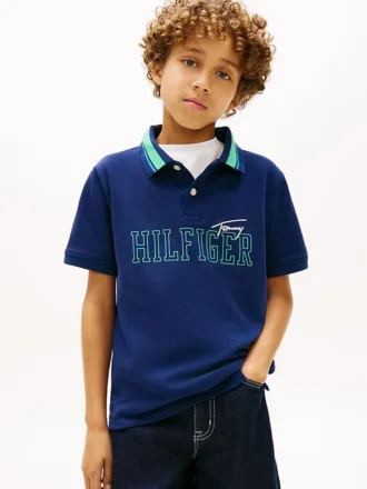 Polo stretch Hilfiger Logo pour enfant
