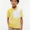 Polo stretch à logo et blocs de couleur pour enfant Polo stretch à logo et blocs de couleur pour enfant