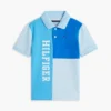 Polo stretch à logo et blocs de couleur pour enfant Polo stretch à logo et blocs de couleur pour enfant