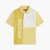 Polo stretch à logo et blocs de couleur pour enfant Polo stretch à logo et blocs de couleur pour enfant