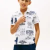 Polo stretch à logo intégral pour enfant Polo stretch à logo intégral pour enfant