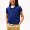 Polo stretch à manches bouffantes pour enfants Polo stretch à manches bouffantes pour enfants