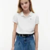 Polo stretch à manches bouffantes pour enfants Polo stretch à manches bouffantes pour enfants