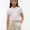 Polo stretch à manches bouffantes pour enfants Polo stretch à manches bouffantes pour enfants