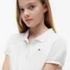 Polo stretch à manches bouffantes pour enfants Polo stretch à manches bouffantes pour enfants