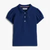 Polo stretch à manches bouffantes pour enfants Polo stretch à manches bouffantes pour enfants