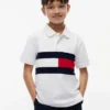 Polo stretch à rayures colorées pour enfant Polo stretch à rayures colorées pour enfant