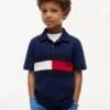 Polo stretch à rayures colorées pour enfant Polo stretch à rayures colorées pour enfant