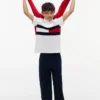 Polo stretch à rayures colorées pour enfant Polo stretch à rayures colorées pour enfant