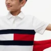 Polo stretch à rayures colorées pour enfant Polo stretch à rayures colorées pour enfant