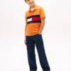 Polo stretch à rayures colorées pour enfant Polo stretch à rayures colorées pour enfant