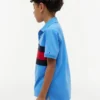 Polo stretch à rayures colorées pour enfant Polo stretch à rayures colorées pour enfant