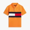 Polo stretch à rayures colorées pour enfant Polo stretch à rayures colorées pour enfant