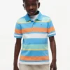 Polo stretch à rayures multicolores pour enfant Polo stretch à rayures multicolores pour enfant
