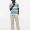 Polo stretch à rayures multicolores pour enfant Polo stretch à rayures multicolores pour enfant